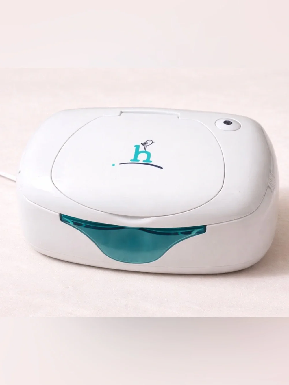 hiccapop | Baby Wipes Warmer White Aqua